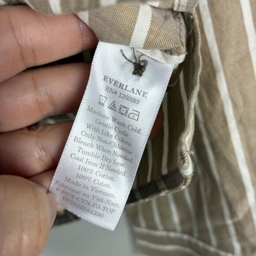 Everlane Boxy Button Up Top Shirt Sz XXS Cotton Preppy Casual NWT - Picture 7 of 8
